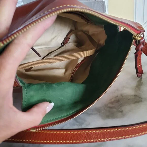 NWOT Dooney and Bourke Laurel Ginger Florentine Crossbody Bag - Picture 10 of 16